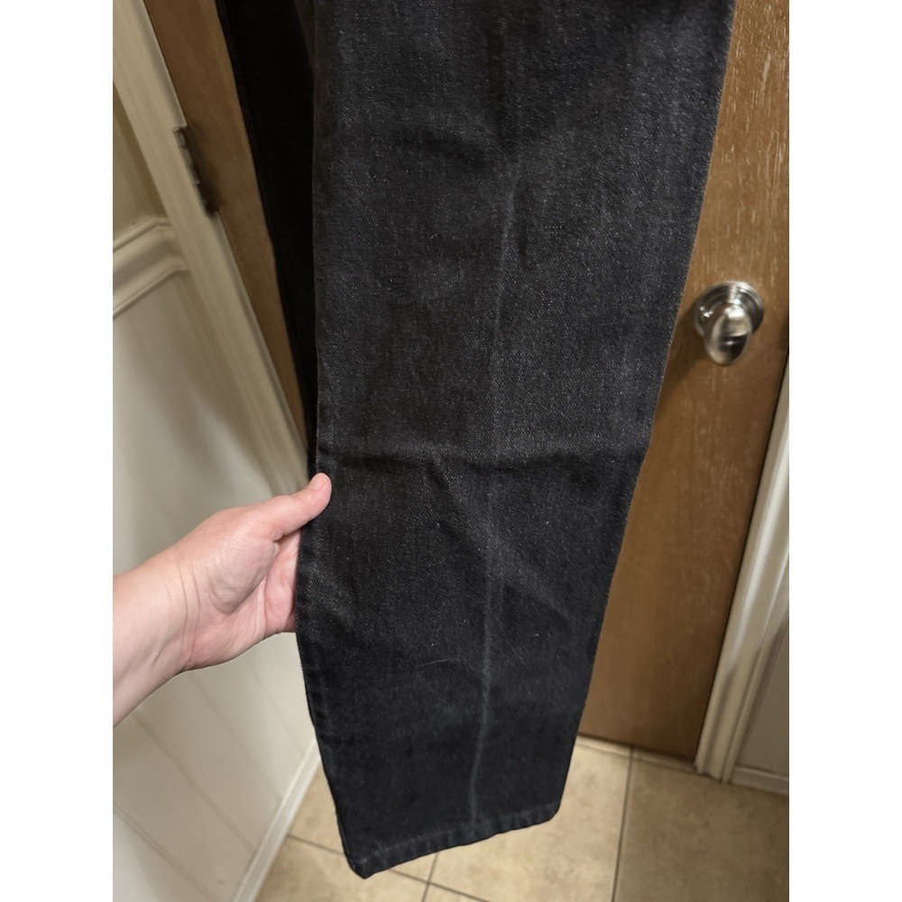 Vintage Wrangler Black Denim Jeans Women's Size 11 34" Long Made In USA Western - Picture 8 of 10